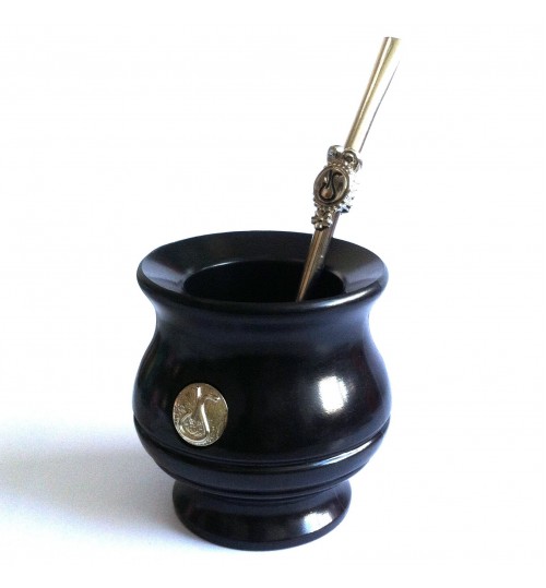 Sabio 經典新材質黑瑪黛茶茶壺連金屬吸管套裝